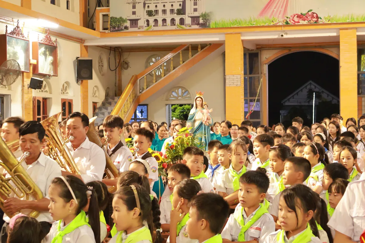 THÁNH LỄ MỪNG KÍNH ĐỨC MARIA MÂN CÔI – QUAN THẦY GIỚI HIỀN MẪU GIÁO XỨ MINH ĐỨC